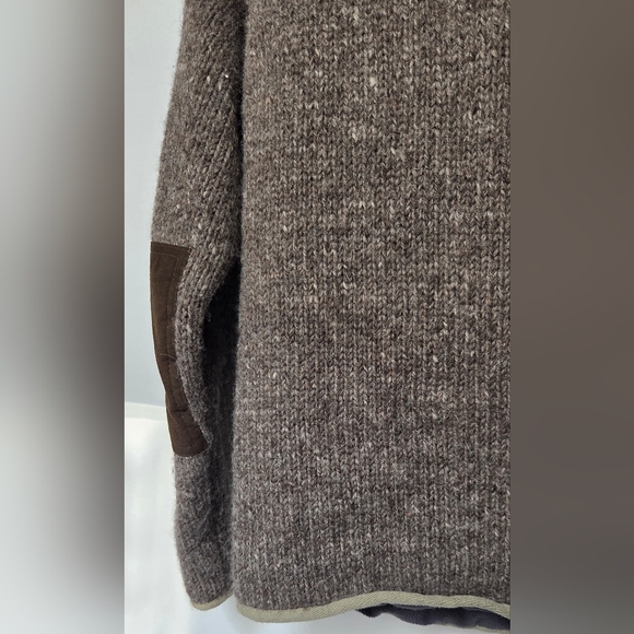 Vintage Laundromat 100% Wool Brown Zip-Up Outdoor Jacket Sz M Fleece Linning - Picture 12 of 12